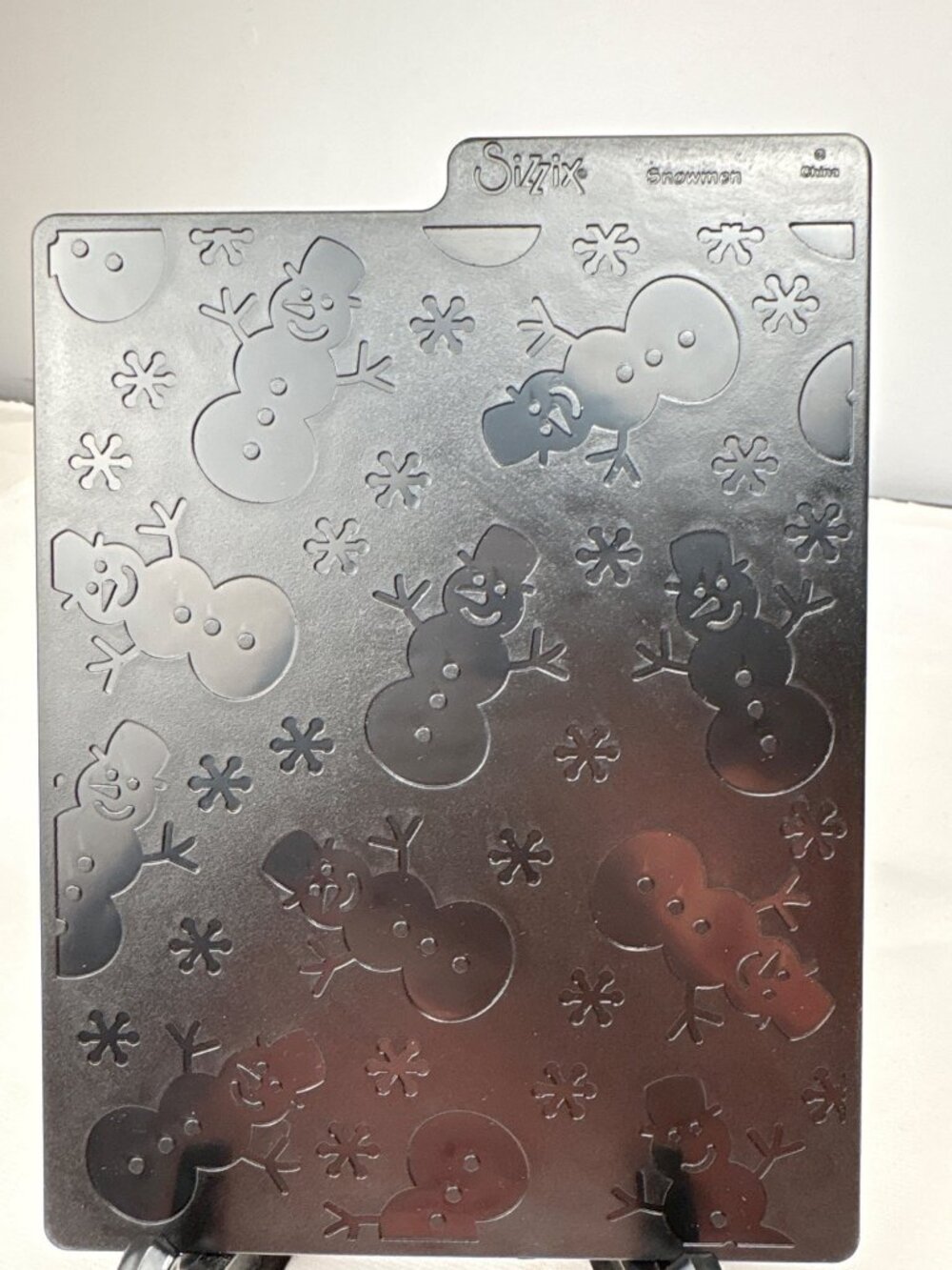 Sizzix Embossing Plate Candy & Snowman Patterns Crafts Scrapbooking